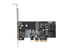 SYBA 4 x Port Non-RAID SATA III 6 Gbp/s and M.2 B Key 2242 PCI-e x4 Controller picture