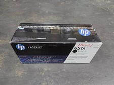 HP CE340A Genuine Toner Cartridge HP 651A Black Toner Opened Box NOT USED picture