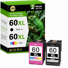 2PK 60XL High-Yield Ink Cartridge replacement for OfficeJet 4500, J4680, 4500 picture
