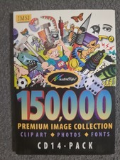 Master Clips 150,000 Premium Image Collection Fonts Art  CD 14 Pack 1997 Windows picture
