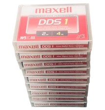 Maxell DDS 1 (HS-4/90s) 4mm Data Cartridge 2GB 4GB NEW Sealed Lot of 9 picture