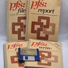 Vintage 1980s PFS: Write File Report Plan Software For Apple IIc/IIe ProDOS picture