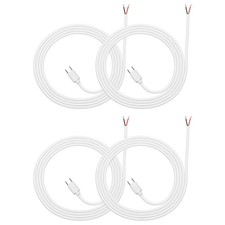 4Pcs 1m/3.28Ft USB C Pigtail Cable, 5V 2.4A Type C to 2 Pin Wires, White picture