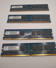 Lot of 4 pcs – Nanya Memory (RAM) 1gb 2Rx8 PC2-6400U-666-12-E1.800 picture