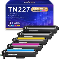 ** NEW Brother Toner | TN227 | Black/Color | With Chips | Compatible | 5-Pack picture