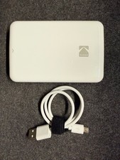 Kodak Step Instant Mobile Photo Printer Model RODMP20 White w/ USB Cable Tested picture