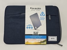 Solo New York Laptop Sleeve Re:Focus Navy Blue For Up To 15.6 