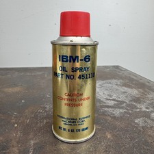 Vtg IBM-6 Oil Spray - Part No. 451110 Spray Can - IBM w/ Partial Contents picture