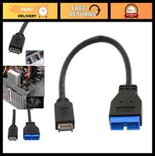 USB 3.0 19/20Pin to USB 3.1 Type-E Front Panel Header Adapter Cable 20cm picture