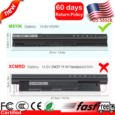 LOT M5Y1K K185W Battery For Dell Inspiron 3451 3458 5455 5551 5555 5558 40Wh picture