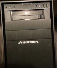 CyberPowerPC Gaming Desktop Tower PC Black w/ Optical Drive HDMI USB 3.0 picture