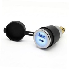 28W Hella/DIN Powerlet Motorcycle Charger, USB-C Type-C Hella(DIN) USB Charger picture