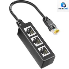 RJ45 Ethernet Splitter 1 to 3 - Expand Network Connection Effortlessly picture