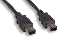 10FT Black Premium Firewire Cable 6PIN 6PIN 1394A picture