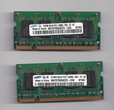 1 Samsung 512MB 2RX16 PC2-5300S-555 M470T6554EZ3 Laptop Memory picture