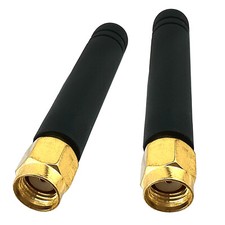 Short Wireless Antenna RP-SMA Hole PC WiFi Bluetooth 2.4G 5GHz Network Aerial picture