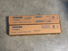 Lot Of 2 Genuine Toshiba Toner Cartridge  T-FC28 cyan picture