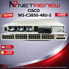 Cisco Catalyst WS-C3850-48U-S 48-Port UPOE Managed Switch picture