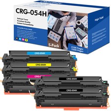 5x Cartridge 054 for Canon 054H Toner Imageclass MF645CX Printer (With New Chip) picture