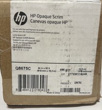 New HP Universal Wide Format Opaque Scrim, 24in X 50ft, Matte Finish (Q8675C) picture