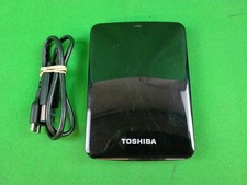 Toshiba Canvio Basics 1TB External Hard Drive Portable Wiped Formatted NTFS 100% picture