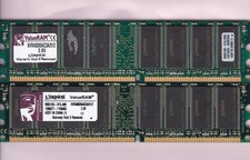 1GB 2x512MB PC3200 DDR-400 Kingston KVR400X64C3A/512 Desktop Ram Memory Kit DDR1 picture