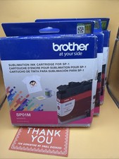 GENUINE BROTHER SP01MS  INK CARTRIDGE MAGENTA  EXP 2/26,12/25 LOT OF 3 picture
