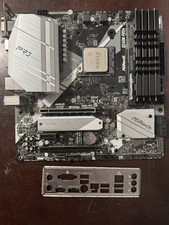 ASRock B550M PRO4 Motherboard AMD Ryzen 7 5700X CPU OLOy 64 GB RAM I/O Shield picture