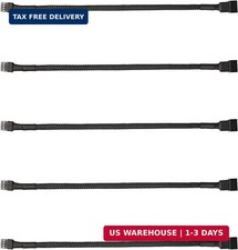 ThreeBulls 5 Pack 4-Pin PWM Fan Splitter Cable, Sleeved Braided 1 to 1,5 picture