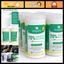 70% Isopropyl Alcohol Wipes for Electronics - Lint-Free Tech Cleaning Cloths, 80 picture