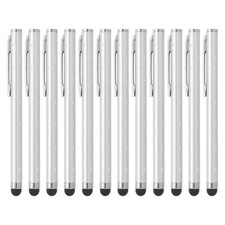 12Pcs Bling Crystal Stylus Pens for Touch Screens Silver picture