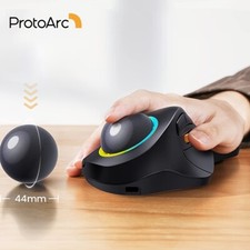 EM03 Wireless Trackball Mouse with RGB & Finger-Operated Control picture