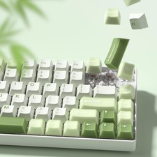 Womier Matcha Green Jelly PBT Keycaps 127 Keys Cherry Profile MX picture
