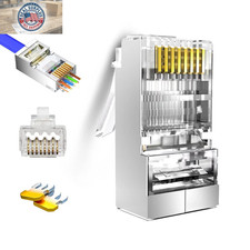 20-Pack Pass through Cat6 Shielded RJ45 Connectors, Gold Plated Cat6A RJ45 Conne picture