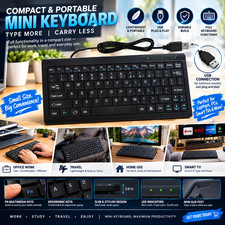 Mini Keyboard Small Wired USB Interface Compact for Android Windows  picture