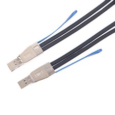12G External Mini SAS HD SFF-8644 to SFF-8644 Cable Assembly 1-meter(3.3ft) picture