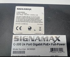 Signamax SC30020 C-300 24 Port Gigabit PoE+ Full Power Managed Ethernet Switch picture