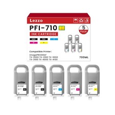 PFI-710 Ink Cartridge 700ml 5-Pack PFI-710MBK PFI-710BK PFI-710C PFI-710M PFI... picture