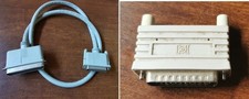  Vintage Supercom 3' SCSI Cable CN50 Male to DB25 Male 300V with terminator picture
