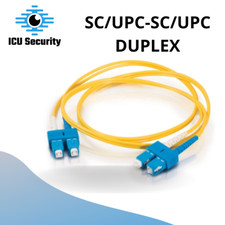 8m SC-SC 9/125 OS2 Duplex Single-Mode PVC Fiber Optic Cable - Yellow picture