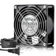 120mm x 38mm 110V 120V AC Axial Muffin Fan Dual Ball Bearing Box Fan Doorway picture