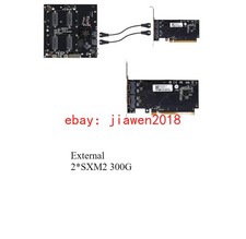 External NVIDIA V100 2*SXM2 300G NVlink interconnect Dual Card With PEX8749  picture