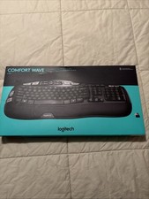 Logitech Comfort Wave K350 Ergonomic Keyboard Black English QWERTY Sealed picture