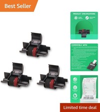 Individually Sealed 3-Pack Ink Ribbons for Sharp EL-1750V & Casio HR-100TM picture