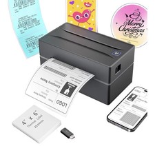 NullTonex Thermal Shipping Label Printer 4x6 Bluetooth USB w/ 25 Labels New  picture