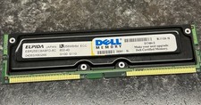 Elpida Rambus 256MB PC800 800MHz 40ns ECC 184-Pin RDRAM RIMM Memory Module picture