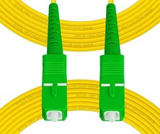 Fibergaga 75m OS2 SC/APC to SC/APC Single Mode Fiber Patch Cable 9/125 picture