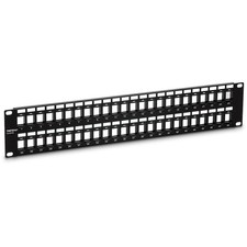 TRENDnet 48-Port Blank Keystone 2U HD Patch Panel, TC-KP48, 2U 19” Metal Rack... picture