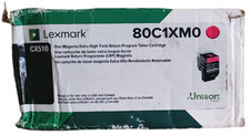 Lexmark 80C1XM0 Magenta Extra High Yield Toner Cartridge New Sealed-Open Box picture
