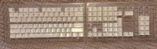 PBT Keycap Set 118 Key White Design Keyboard Shine Through 6.35-9.525mm picture